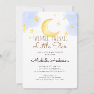Twinkle Twinkle Little Star Baby Shower Einladung