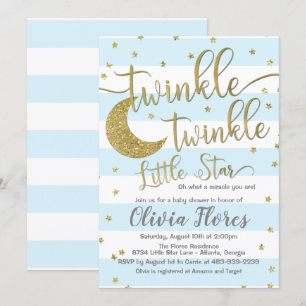 Twinkle Twinkle Little Star Baby Shower Einladung