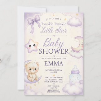 Twinkle Twinkle Little Star Baby Shower Einladung