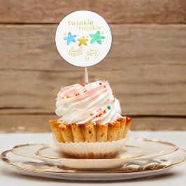 Twinkle Twinkle Little Star Baby Shower Envelope Runder Aufkleber