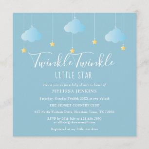 Twinkle Twinkle Little Star Baby Shower / Sprinkle Einladung