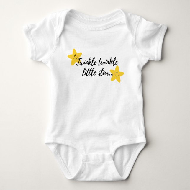 Twinkle Twinkle Little Star Baby Strampler (Vorderseite)