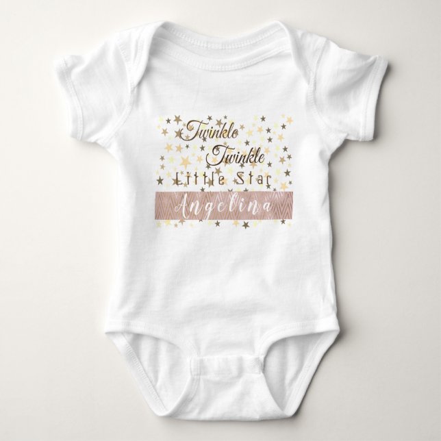 Twinkle Twinkle Little Star Baby Strampler (Vorderseite)