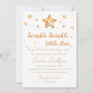 Twinkle Twinkle Little Star Babyparty-Einladung Einladung