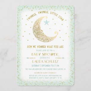 Twinkle Twinkle Little Star Babyparty-Einladung Einladung