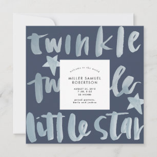 Twinkle Twinkle Little Star Birth Ankündigung