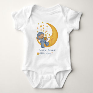 Twinkle Twinkle Little Star (blau) Säugling Baby Strampler