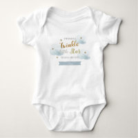 Twinkle Twinkle Little Star Blue 1. Geburtstag