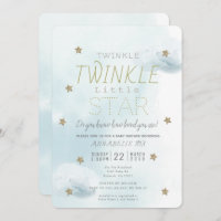 Twinkle Twinkle Little Star Blue Boy Baby Dusche
