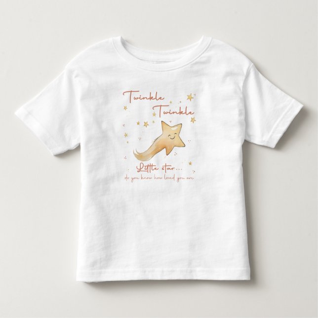 Twinkle Twinkle Little Star Boho Herbstpersonaliz Kleinkind T-shirt (Vorderseite)