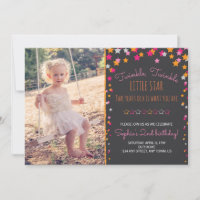 Twinkle Twinkle Little Star Chalkboard Geburtstag