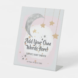 Twinkle Twinkle Little Star Custom Words Sockelschild