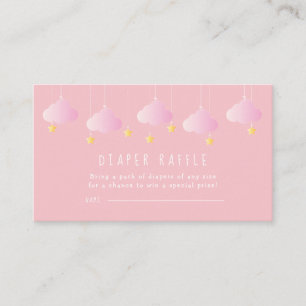 Twinkle Twinkle Little Star Diaper Raffle Ticket Begleitkarte