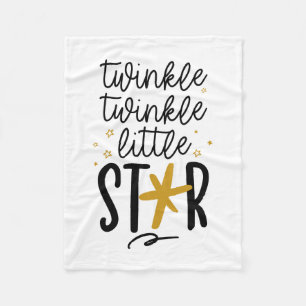 Twinkle Twinkle Little Star Doodle Fleecedecke