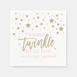 Twinkle Twinkle Little Star Erster Geburtstag Napk Serviette