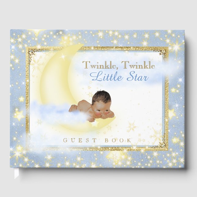 Twinkle Twinkle Little Star Ethnic Baby Gästebuch (Vorderseite)