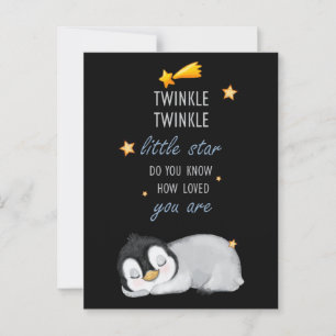 Twinkle, Twinkle Little Star für den schlafenden P Postkarte