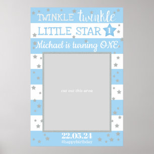 Twinkle Twinkle Little Star Geburtstags-Fotoprop Poster