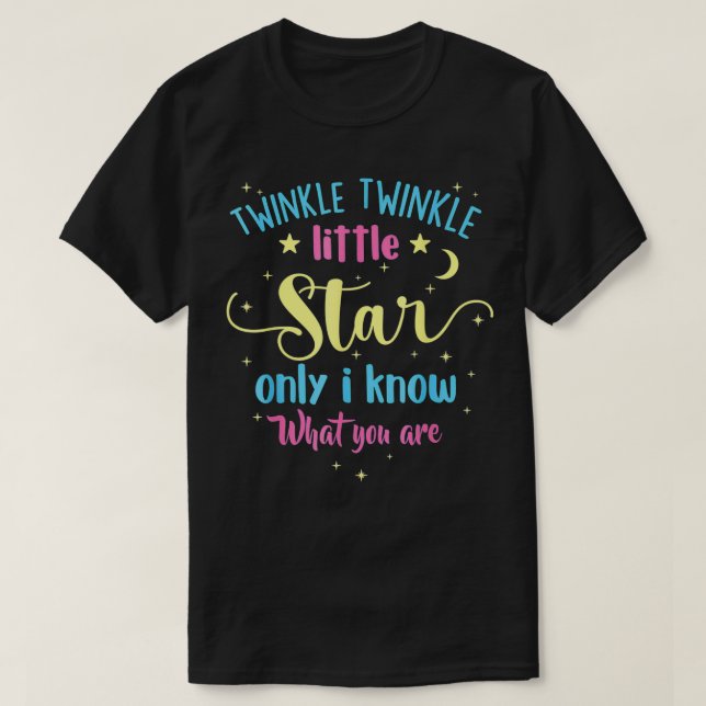 Twinkle Twinkle Little Star Gender Reveal Party Ba T-Shirt (Design vorne)