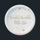 Twinkle Twinkle Little Star Gender-Teller Pappteller<br><div class="desc">Diese Teller sind perfekt für Ihre Twinkle Twinkle Geschlecht offenbaren!</div>