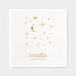 Twinkle Twinkle Little Star Gold Baby Dusche Servietten Mit Folie