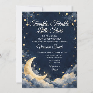 Twinkle Twinkle Little Star Himmlische Babyparty Einladung