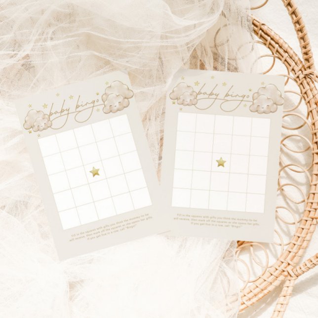 Twinkle Twinkle Little Star Ivory Baby Bingo Game (Von Creator hochgeladen)