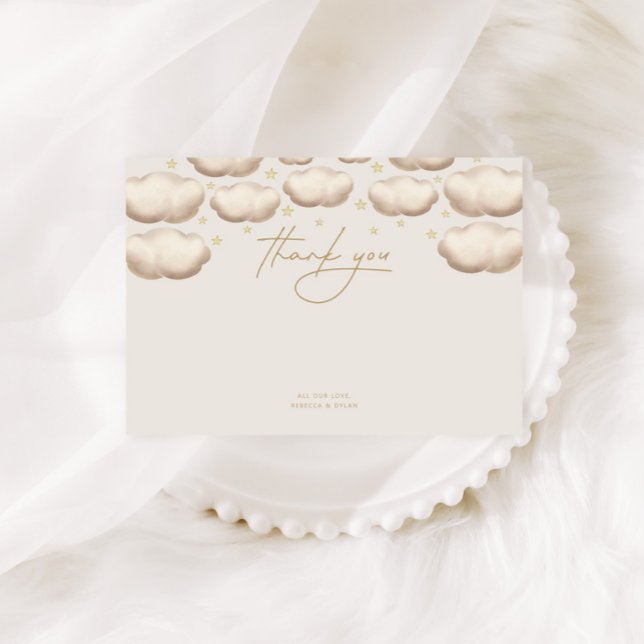 Twinkle Twinkle Little Star Ivory Dankeskarte (Von Creator hochgeladen)