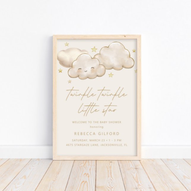 Twinkle Twinkle Little Star Ivory Willkommenspende Poster (Von Creator hochgeladen)