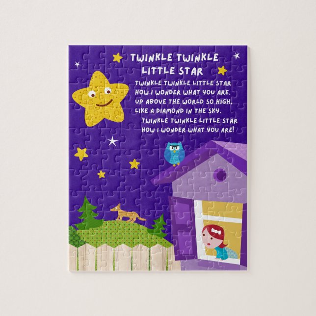 Twinkle Twinkle Little Star Kinderreim-Puzzle Puzzle (Vertikal)