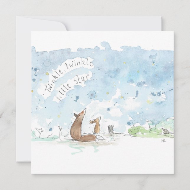 Twinkle twinkle Little Star Kinderzimmer Rhyme Art (Vorderseite)