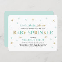Twinkle Twinkle Little Star Mint Baby Sprinkle