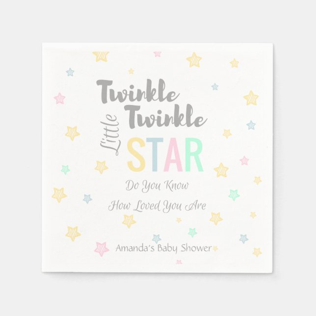 Twinkle Twinkle Little Star - Napkins Serviette (Vorderseite)