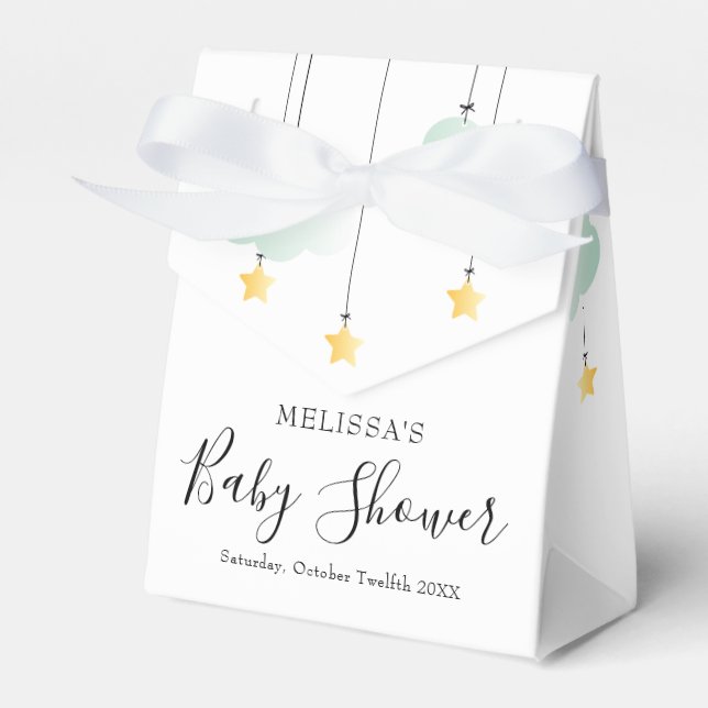Twinkle Twinkle Little Star Neutral Baby Dusche Geschenkschachtel (Vorderseite)