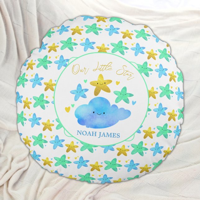 Twinkle Twinkle Little Star Personalisiert Baby Rundes Kissen (Von Creator hochgeladen)