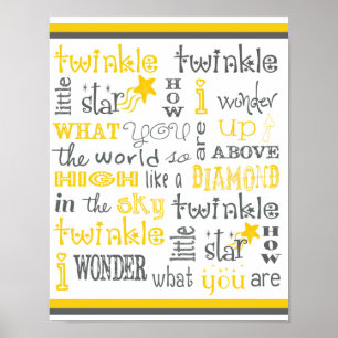Twinkle Twinkle Little Star Poster