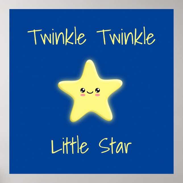 Twinkle Twinkle Little Star Poster (Vorne)