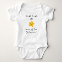 Twinkle Twinkle Little Star, Religious Baby Gift,