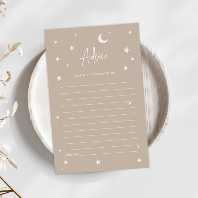 Twinkle Twinkle Little Star Shower Advice Card (Von Creator hochgeladen)