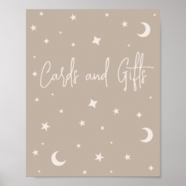 Twinkle Twinkle Little Star Shower Cards and Gifts Poster (Vorne)
