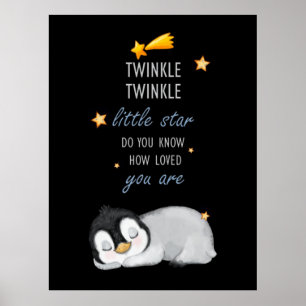 Twinkle, Twinkle Little Star Super Niedlich Pingui Poster