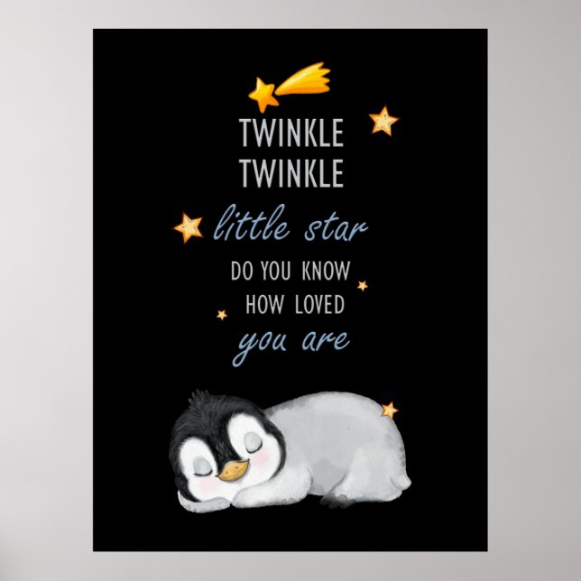 Twinkle, Twinkle Little Star Super Niedlich Pingui Poster (Vorne)