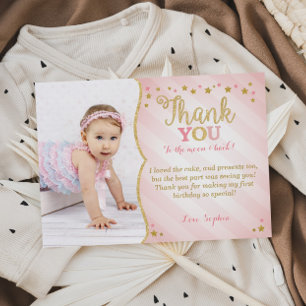 Twinkle Twinkle Little Star Thank You Card Dankeskarte