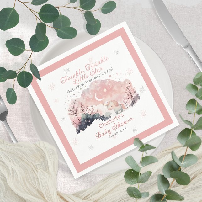 Twinkle Twinkle Little Star Unicorn Kinderdusche Serviette (Von Creator hochgeladen)