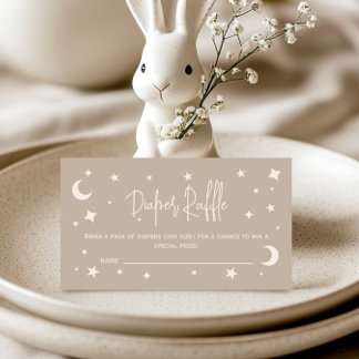 Twinkle Twinkle Little Star Windel-Raffel-Ticket Begleitkarte