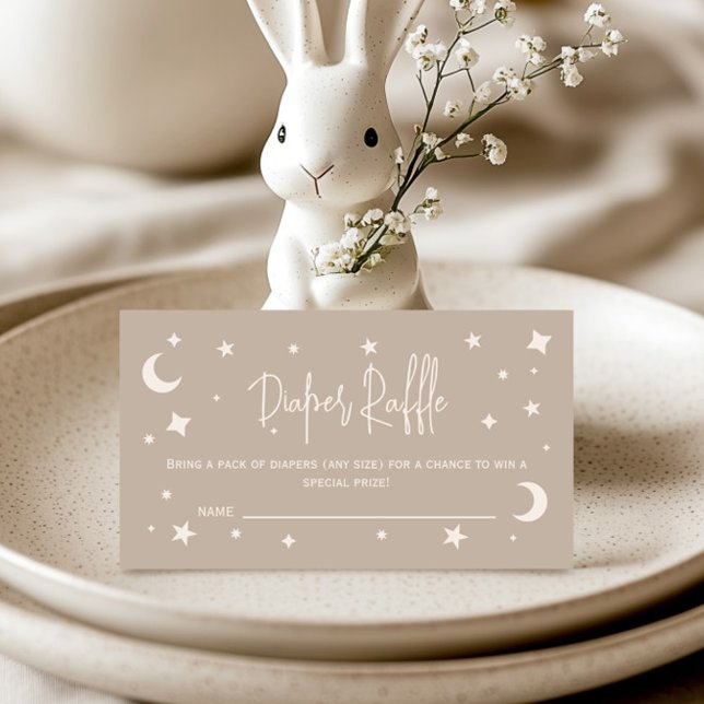 Twinkle Twinkle Little Star Windel-Raffel-Ticket Begleitkarte (Von Creator hochgeladen)