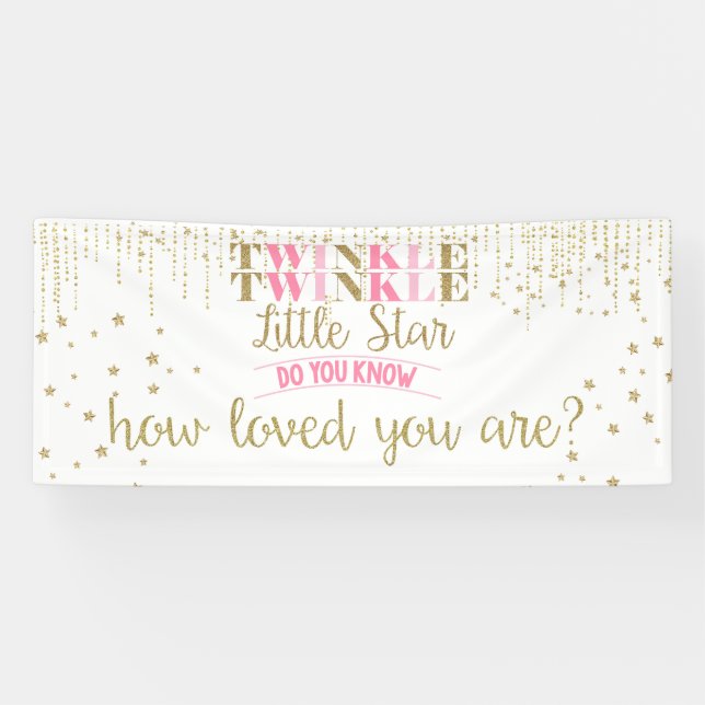 Twinkle Twinkle Little Star Wissen Sie wie beliebt Banner (Horizontal)