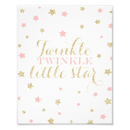 Twinkle Twinkle Little Stars Kinderzimmer drucken Fotodruck