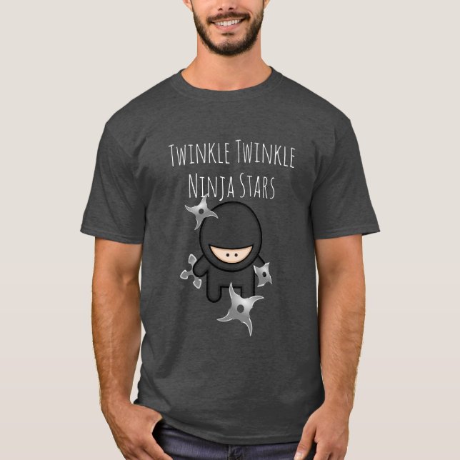 Twinkle Twinkle Ninja Stars T-Shirt (Vorderseite)