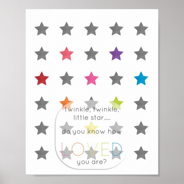 Twinkle Twinkle Print Poster (Vorne)